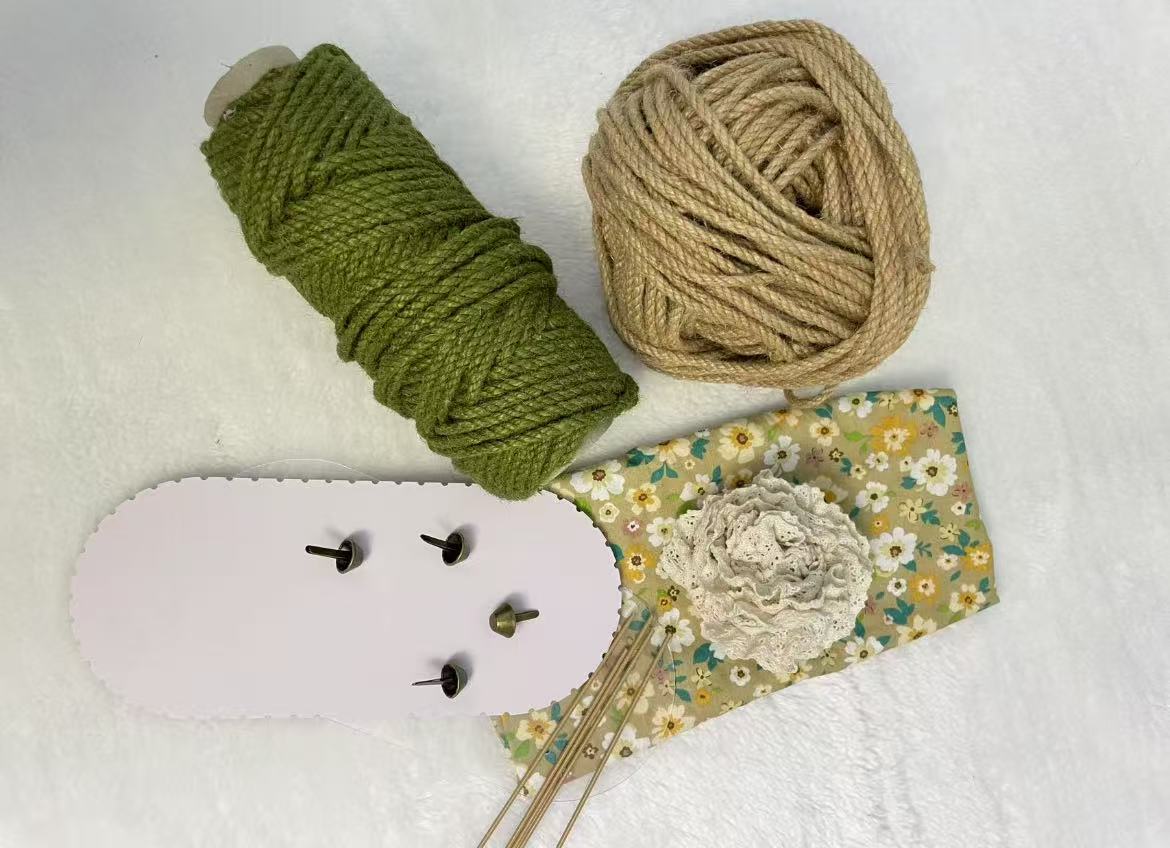 Hemp rope DIY basket(DIY materail set)