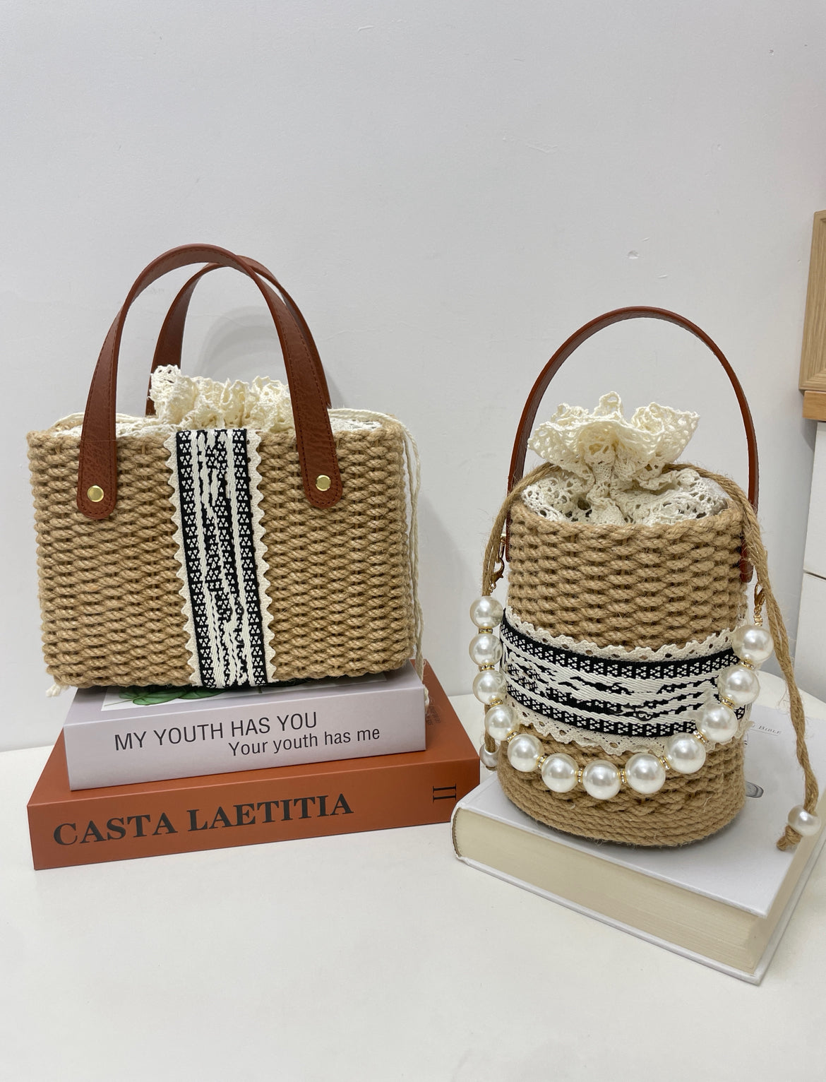 hemp rope DIY bag(DIY materail set)