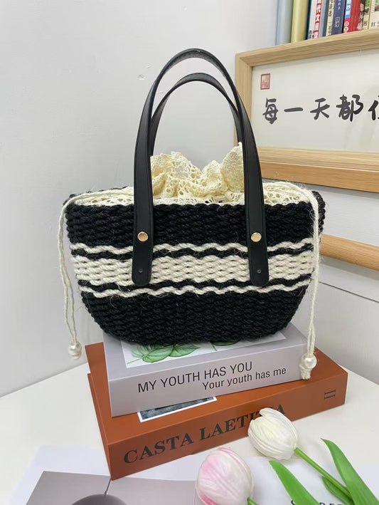Hemp rope Diy bag (DIY material set )