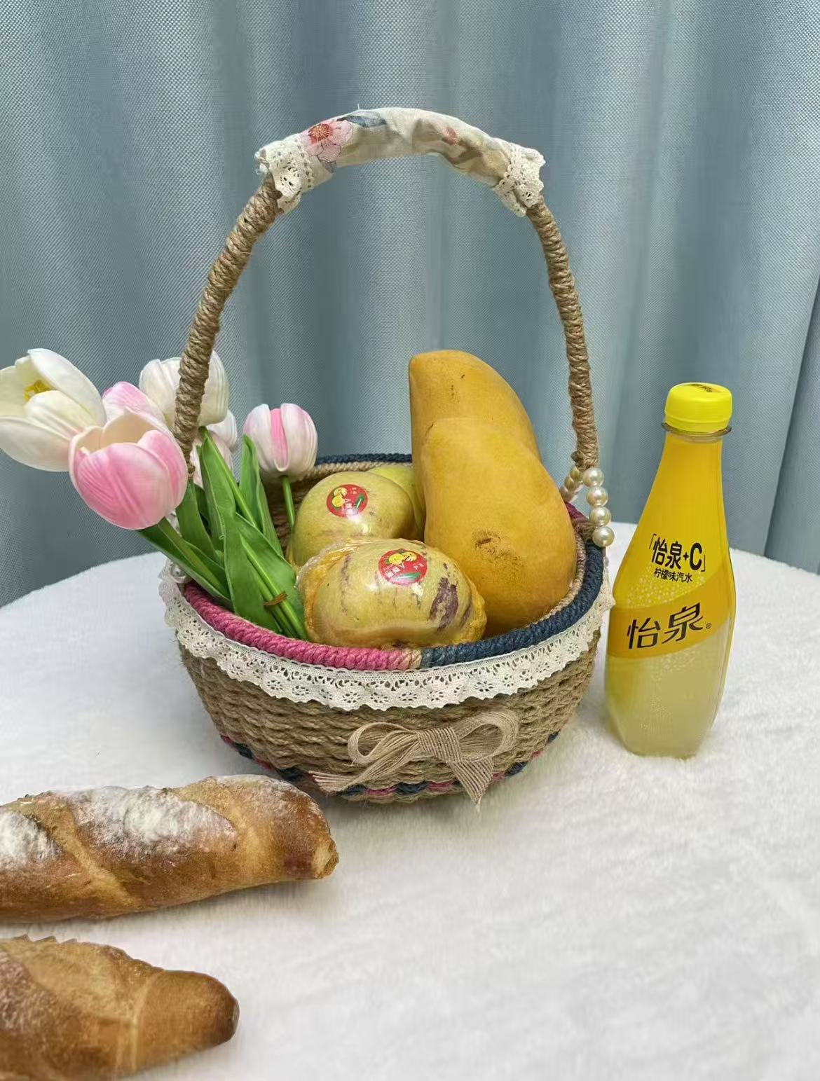 hemp rope Diy basket(DIY materail set)