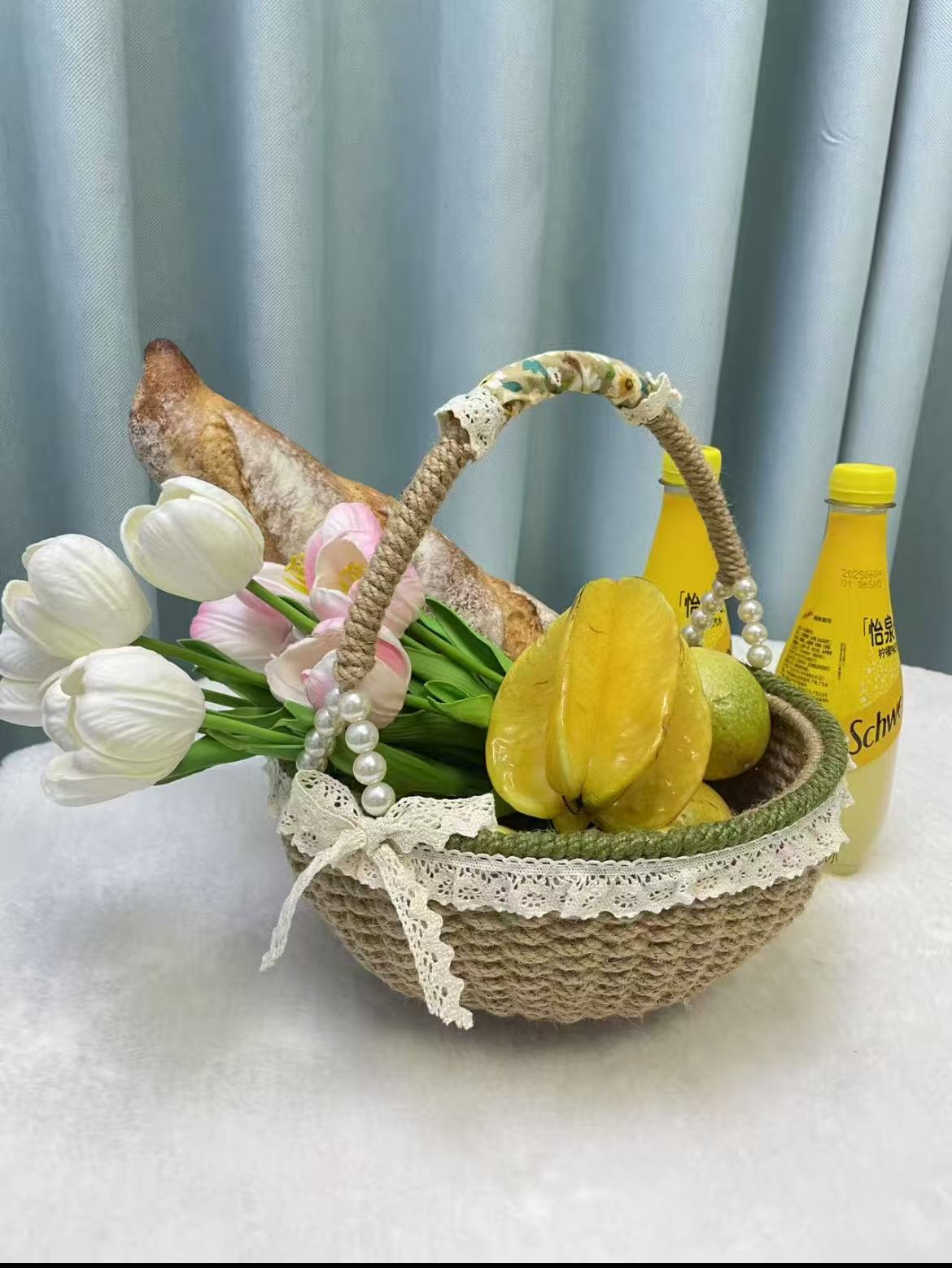 hemp rope Diy basket(DIY materail set)